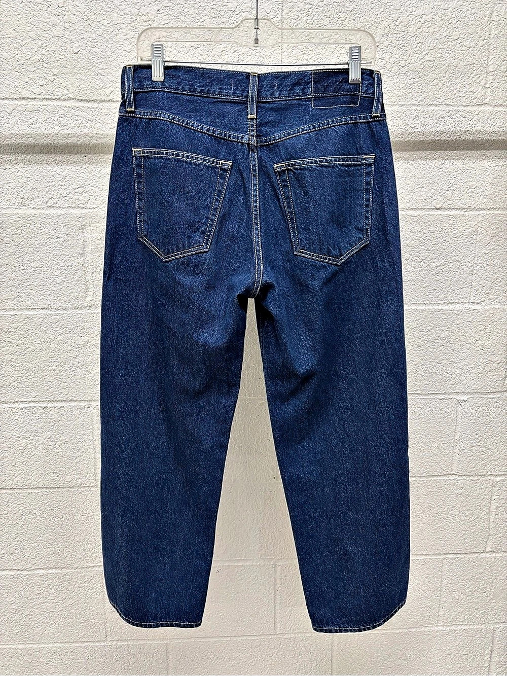 AMO Women's Billie Wide Straight Leg Jeans in Dark Wash - Picture 3 of 5